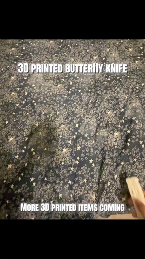 3D printed butterfly knife #3dprinting #butterflyknife #cool