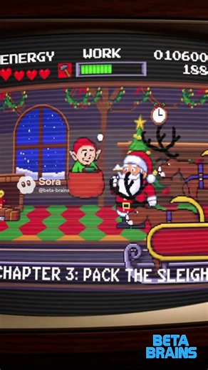Santas Helper NES Video Game | Beta Brains #ai #santa #christmas #videogames #funny #toys #nes