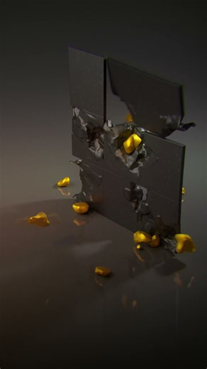 Houdini! Metal simulation! #houdini #animation #alexsokol #blender #fun