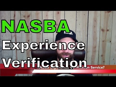 NASBA Experience Verification Service