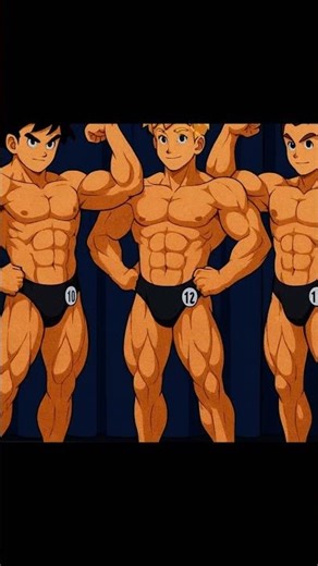 Anime Bodybuilder Shows All Mandatory Poses!