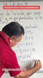 Equation of a perpendicular line. Analytical Method. P2