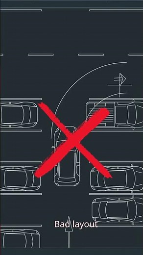 This Parking Exit Doesn’t Work (Fix It) #cadblocks #autocadblocks #autocadtips