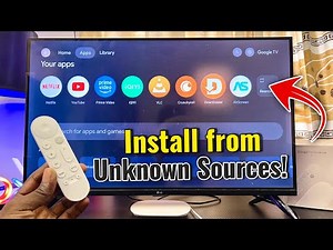 How to Install Apps From Unknown Sources on Google TV Streamer 4k!