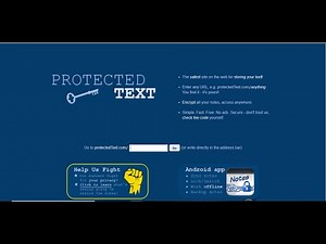 how to create protected text and store your private documents