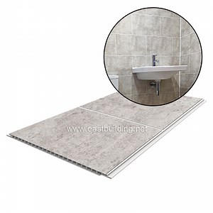 [Hot Item] United Kingdom New Zealand Bathroom and Wet Room Beige Concrete PVC Cutline PVC Ceiling Panel Cladding