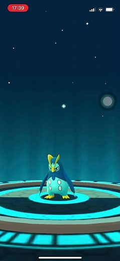 Pokemon GO - Shiny Piplup evolves into Shiny Prinplup