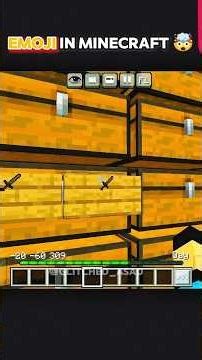 Minecraft PE & Bedrock Secret Emojis 😲 | Chest Sorting Trick #shorts