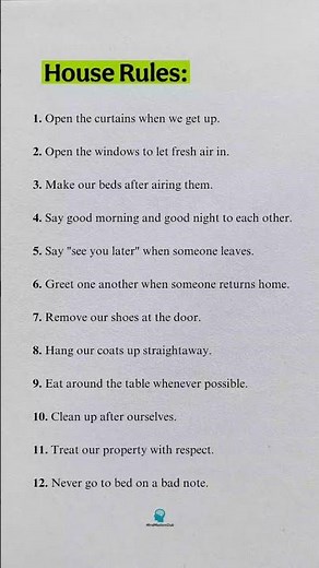 🏡 Simple House Rules for a Happier Home | Positive Family Habits ✨