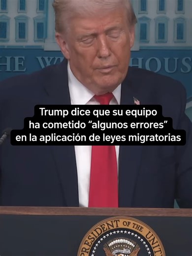 Trump dice que su equipo ha cometido “algunos errores” en la aplicación de leyes migratorias #a #b #c #d #e #f #telemundo #utah