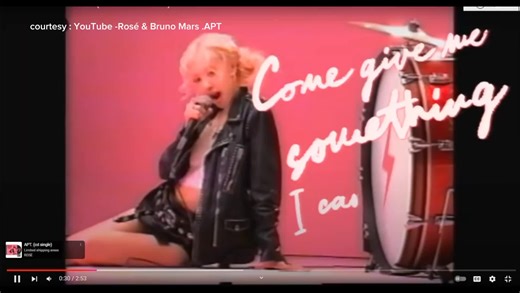 #aptremix #brunomars #rosé video is from @youtube APT.Rosé & Bruno Mars #icecreamyummy