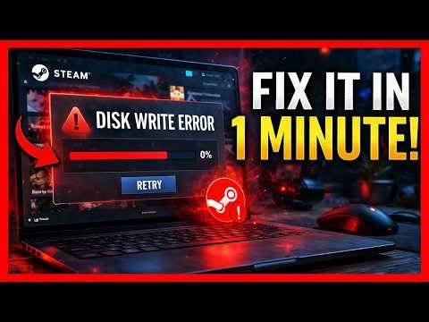 Steam Disk Write Error? Fix It in 1 Minute!