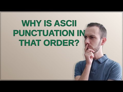 Retrocomputing: Why is ASCII punctuation in that order?