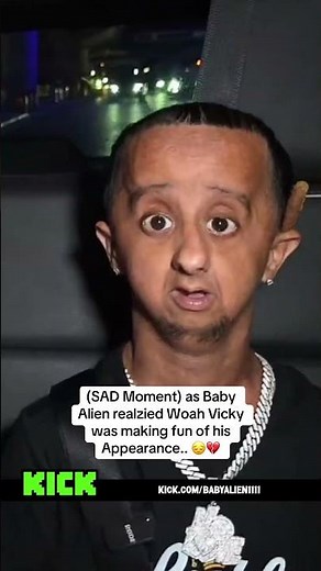 (SAD Moment) as Baby Alien realzied Woah Vicky was making fun of his Appearance.. 😔💔 #babyalien
