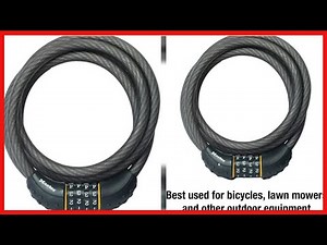 Master Lock Cable Lock, Set Your Own Combination Bike Lock, 6 ft. Long, 8122D , Black