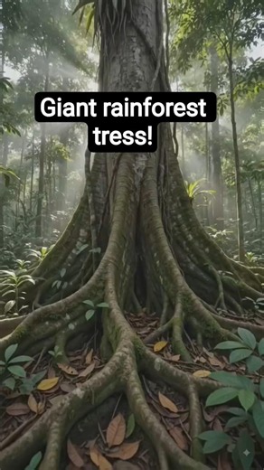 Some rainforest trees have roots like walls#didyouknow#facts#factexplore#knowledge#viral