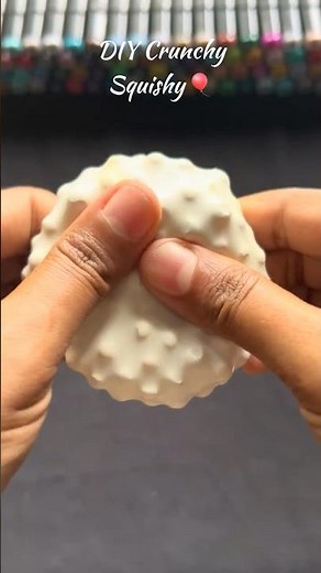 DIY Crunchy Squishy!🎈🫧 #squishy #craft #stressball #craftideas #diy