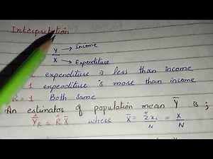 Sampling distribution 2 Lecture 1 | Ratio Estimation