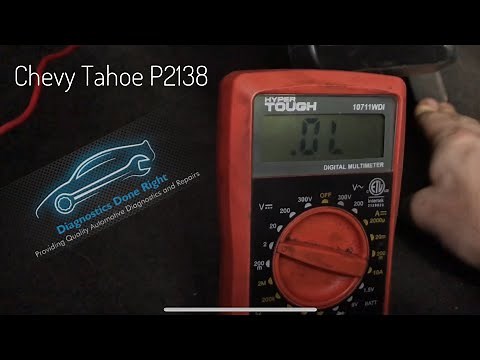 Chevy Tahoe P2138 APP Sensor Diagnosis