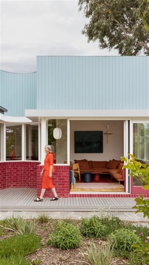 ABI Interiors on Instagram: "WOWOWA Architecture is renowned for its bold and colourful designs that celebrate the rich heritage of Melbourne’s Art Deco and modernist homes. ⁠ ⁠ Presto, a charming clinker brick house with a contemporary twist, stands as a testament to their innovative and collaborative style.⁠ ⁠ “Our projects are known for being colourful, and I really love the ABI colour range because it means that we can either choose something different each time or select our old favourites,
