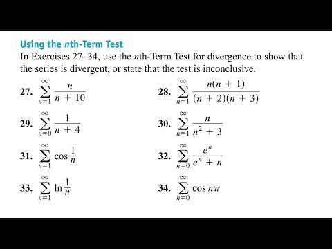 nth term test for divergence and divergence in series|| convergence & divergence examples & Question