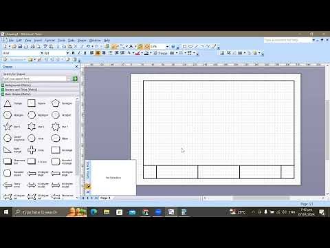 Microsoft Office Visio 2007 How to make a border line and title blocks