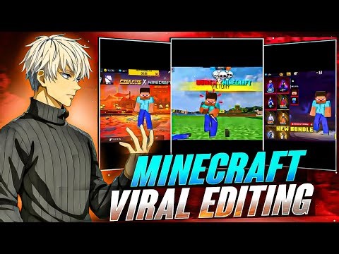 Free Fire X MINECRAFT Viral Shorts Editing Tutorial ⚙️ ||