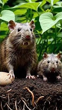 Wildlife in the Peanut Field – Cobra and Mouse in Nature