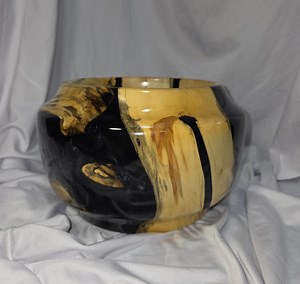 Hand Turned Box Elder Maple and Black Diamond Epoxy Bowl #105 - Etsy Canada