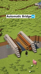 Humoky | Minecraft Easy Automatic Bridge↔️| credit to @skull.png_ -Follow me for more Tutorial Minecraft❤️ - Save this video and share at friends✨... | Instagram