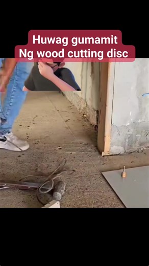 Delikado ang wood cutting disc #construction #diy #fblifestyle #staysafe | Don DIY Project