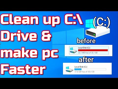How to Clean C Drive In Windows 10 | how to speed up and free up space in c drive windows 10