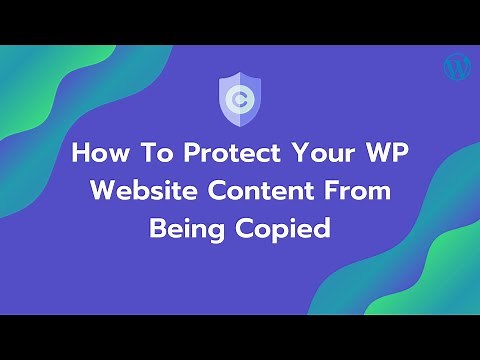 How to protect your WordPress website content from plagiarism/being copied