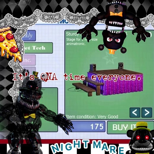 QNA time. #capcut #fyp #fnaf #nightmare #rant | nightmare freddy
