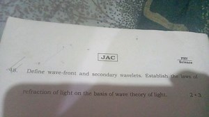 JAC\frac { \text { PHY } } { \text { Science } }Define wave-f... | Filo