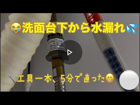 【節約】洗面台DIY シャワーホース水漏れ直し方 ♯inax洗面台 ♯洗面台水漏れ