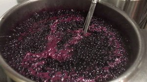 The most beautiful sound...scratch-made, bubbling blueberry jam! | Tupelo Honey Southern Kitchen & Bar