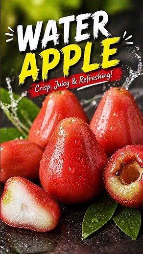 Fresh and juicy Water Apple 🍎💧 – the perfect refreshing fruit for hot days!