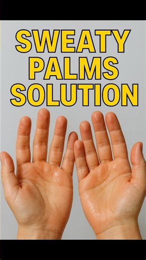 SWEATY PALMS SOLUTION | पसीने वाले हाथों का समाधान | #sweaty #hands #shortsfeed #shorts