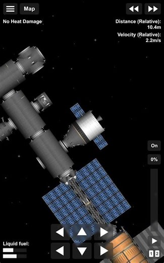 Crew docking with mothership from enceladus manned nuclear engine #sfs #space #headlights #frontier