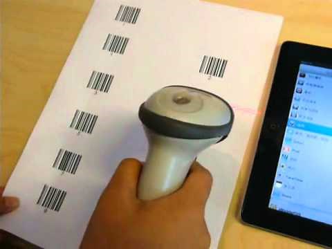How to connect a wireless bluetooth barcode scanner to an iPad.