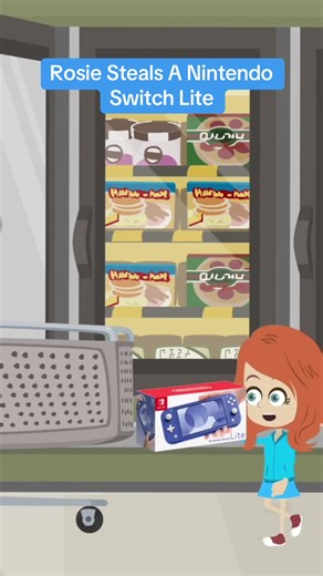 rosie steals a nintendo switch lite - backfires! #fyp #goanimate #goanimatetiktok #funny #nintendoswitch