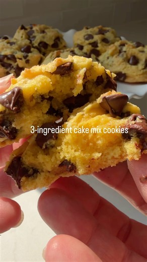 3-Ingredient Yellow Cake Mix Cookies #allthingsmamma #cakemixrecipe