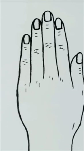 How to draw hand ! Hand drawing easy way to draw#shortvideo #drawing