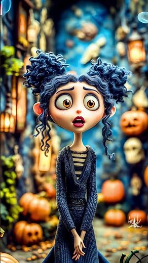 Spooky Cute Coraline Vibes in 4K 🎃 | Dark Whimsical 3D AI Animation (Midjourney x KLING)