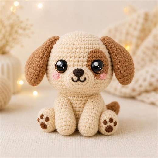 Crochet No Sew Dog Pattern PDF, Easy Amigurumi Puppy Plush, Beginner Friendly, Kawaii Dog Toy, Instant Download - Etsy