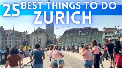 Best Things To Do in Zurich Switzerland 2025 4K