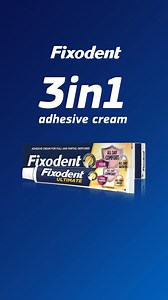 15 reactions | Use our best 3in1 Fixodent Ultimate denture adhesive for Life with More Bite! | Fixodent UK & Ireland | Facebook