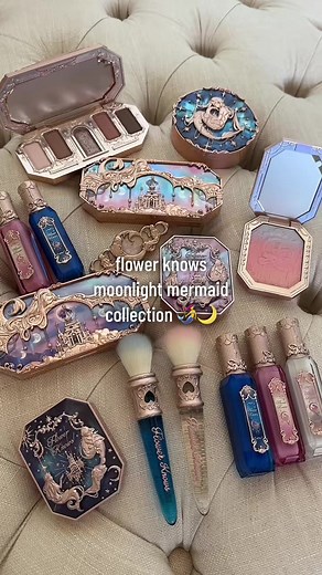 The most beautiful makeup packaging I’ve ever seen @FlowerKnows 花知曉 🧜‍♀️🌙 #fyp #flowerknows #flowerknowsmakeup