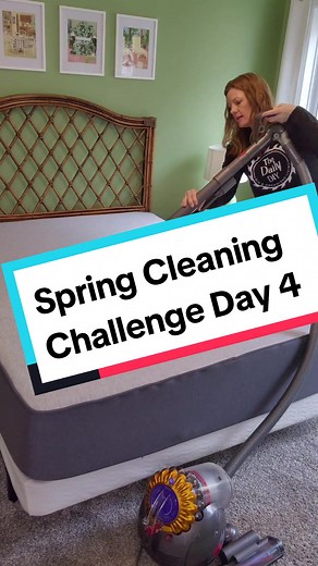 Day 4 is all about fresh starts and fresh sheets! 🛏️🖼️ Grab your free printable spring cleaning checklist and follow along. Day 3 Video: @Melissa The Daily DIY Today’s tasks: 1. Flip or rotate those mattresses 2. Clean under beds and dressers 3. Dust shelves, furniture, and all wall décor 4. Wash bedding, pillows, comforters, and duvets 5. Dust lamps and lamp shades 6. Dust electronics Your efforts are making a world of difference! 🧽🛌 #TheDailyDIY #SpringCleaning #DeepCleaning #Cleaning spri